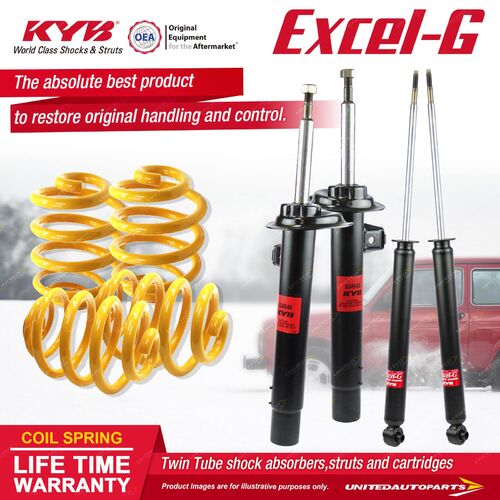 F+R KYB EXCEL-G Shock Absorbers Super Low King Springs for BMW 323 328 E46