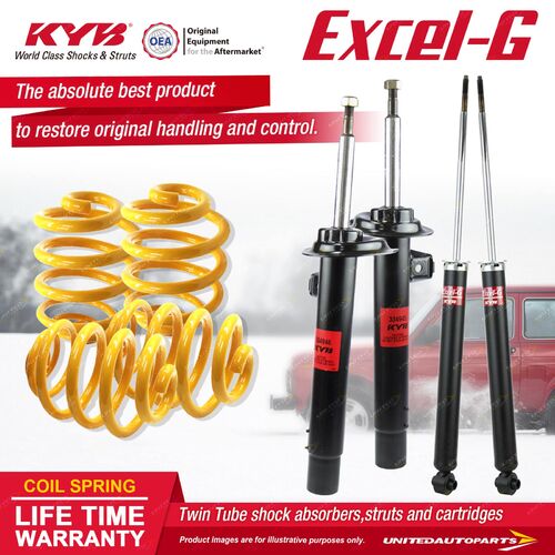 F+R KYB EXCEL-G Shock Absorbers Super Low King Spring for BMW 325Ci i 330D i E46