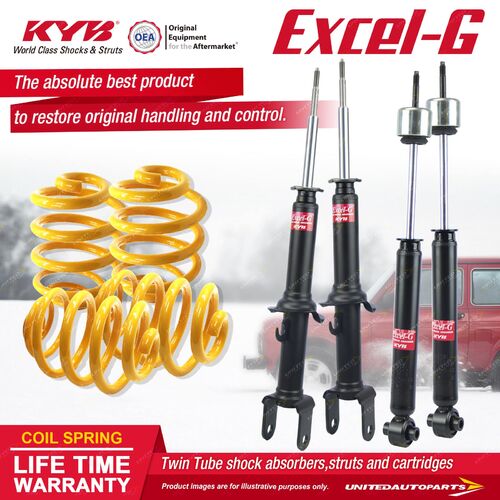 F+R KYB EXCEL-G Shock Absorbers Super Low King Springs for FORD Falcon AU Sedan