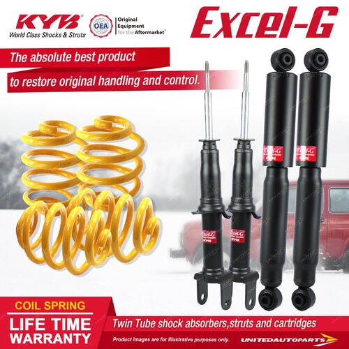 F+R KYB EXCEL-G Shock Absorbers Lowered King Springs for FORD Falcon BA BF Sedan