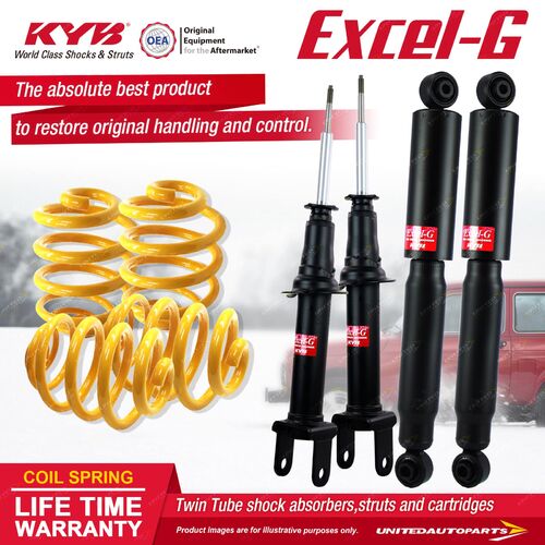F+R KYB EXCEL-G Shock Absorbers Lowered King Springs for FORD Falcon BFII Sedan
