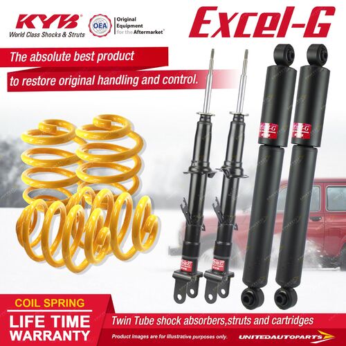 F+R KYB EXCEL-G Shock Absorbers Lowered King Springs for FORD Territory SX SUV