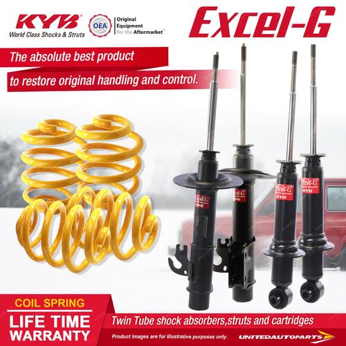 F+R KYB EXCEL-G Shock Absorbers Lowered King Springs for HOLDEN Statesman WM V8
