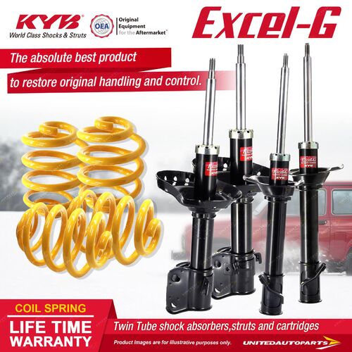 F+R KYB EXCEL-G Shock Absorbers Lowered King Springs for SUBARU Forester SG9 XT