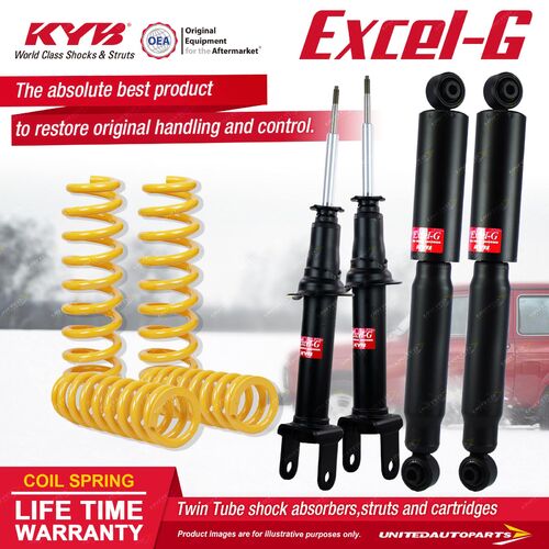 F+R KYB EXCEL-G Shock Absorbers STD King Springs for FORD Falcon BFII RWD Sedan