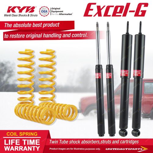 F+R KYB EXCEL-G Shock Absorbers STD King Springs for HOLDEN Commodore VG V6 Ute
