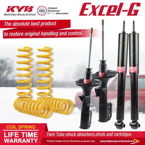 F+R KYB EXCEL-G Shock Absorbers STD King Springs for HOLDEN Commodore VU V8 Ute