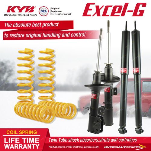 F+R KYB EXCEL-G Shock Absorbers STD King Springs for HOLDEN Commodore VZ Sedan