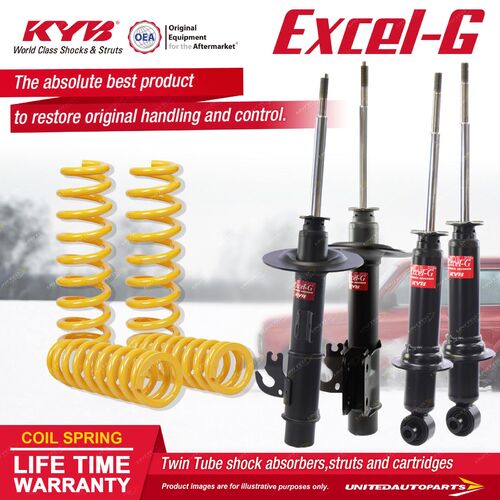 F+R KYB EXCEL-G Shock Absorbers STD King Springs for Commodore VE Sedan Sports