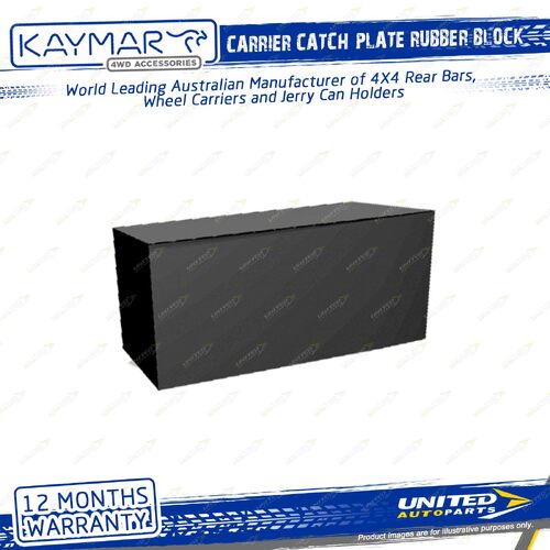 Kaymar Carrier Catch Plate Rubber Block for Rear Protection Accessories