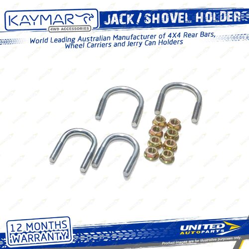 Kaymar Jack/Shovel Holder - 4 x U-Bolts for Rear Protection Accessories