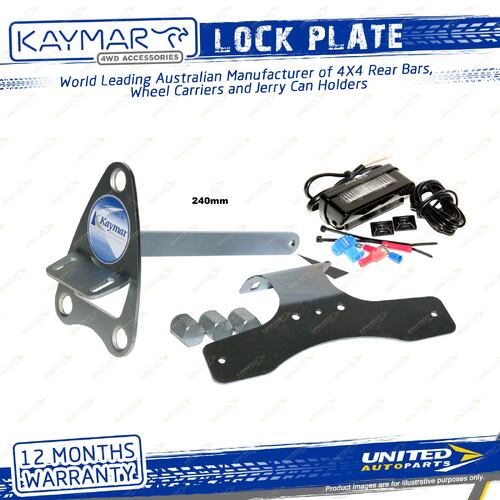 Lock Plate Suits Steel Wheel Incl Number Plate for Toyota Landcruiser 100 Series