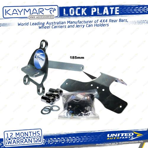 Lock Plate Suits Alloy Wheel Incl Number Plate for Toyota Landcruiser 78 Series