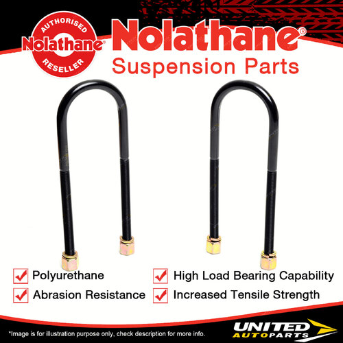 Nolathane Rear Spring u bolt kit 47807 Brand New Long Life Genuine Performance