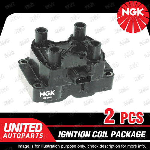 2 x NGK Ignition Coils Pack for Land Rover Discovery Series 2 Range Rover V8