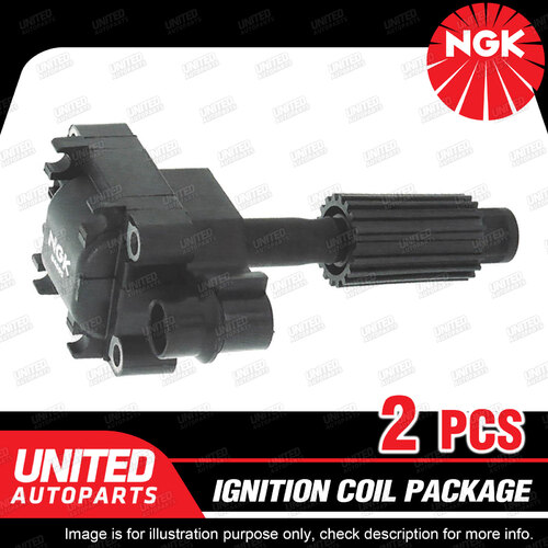 2 x NGK Ignition Coils Pack for Ford Transit VH VJ 2.3L 4Cyl 2000-2006
