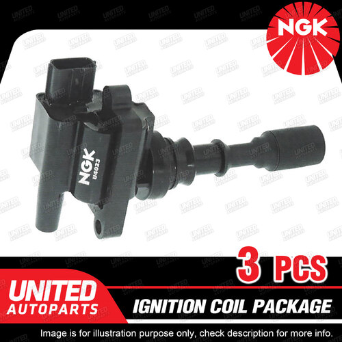 3 x NGK Ignition Coils Pack for Hyundai Grandeur XG 3.0L V6 1999-2004