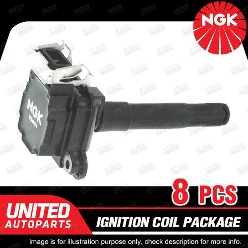 8 x NGK Ignition Coils Pack for Audi A8 D2 3.7L 4.2L V8 1995-2000 U5004