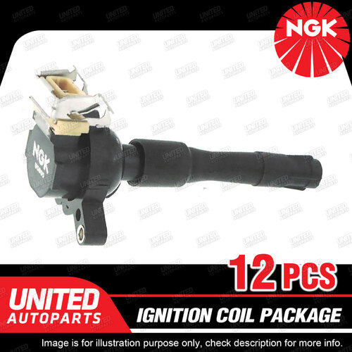 12 x NGK Ignition Coils Pack for BMW 750iL 750Li E38 5.4L V12 1994-2002