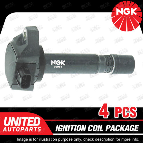 4 x NGK Ignition Coils Pack for Honda Civic FD3 1.3L 4Cyl 2006-2012 U5081