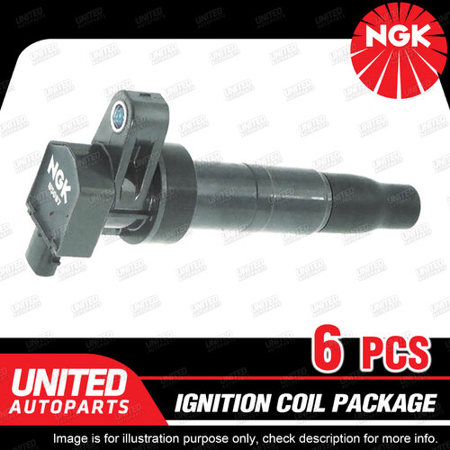 6 x NGK Ignition Coils for Hyundai Grandeur TG Santa Fe CM DM Sonata NF V6