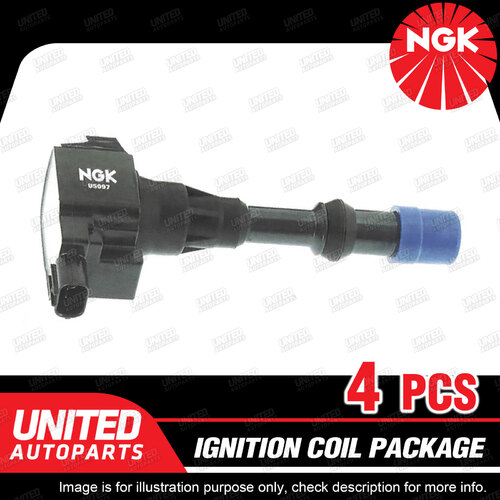 4 x NGK Ignition Coils Pack for Honda Civic ES9 Jazz GD1 1.3L 4Cyl 2002-2008