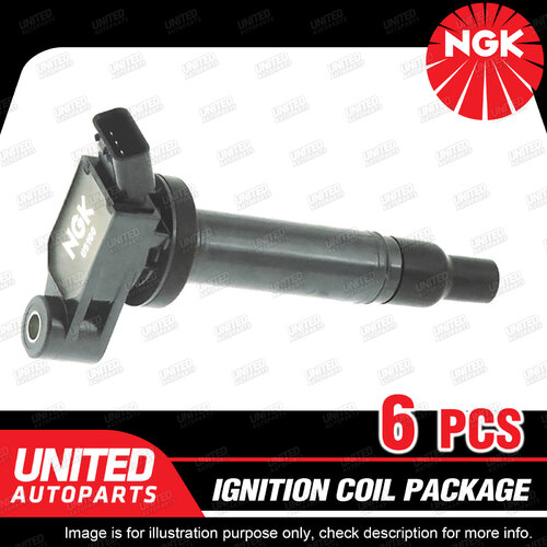 6 x NGK Ignition Coils Pack for Lexus ES300 3.0L V6 2001-2008 U5100
