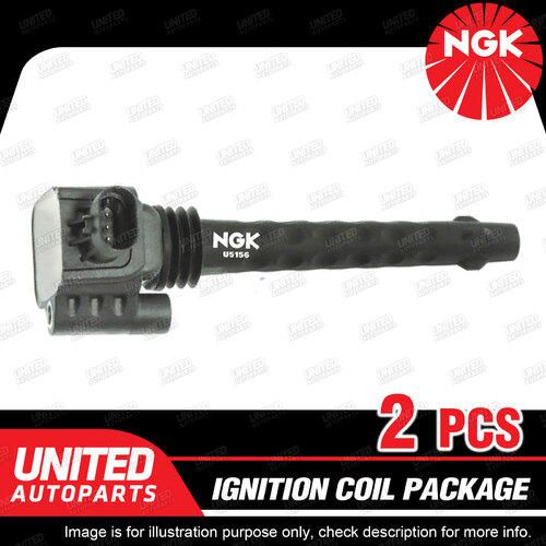 2 x NGK Ignition Coils Pack for Fiat 500 Twin Air 0.875L T2 8V 63kw 02/12-05/12