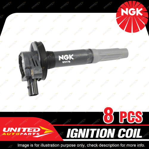 8 x NGK Ignition Coils for Ford Falcon XR8 GX FGX Mustang GT FM 5.0L V8 14-18