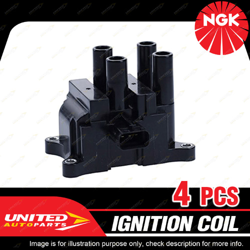 4 x NGK Ignition Coils for Mazda MPV LW 2.3L L3DE 4Cyl 16V DOHC 118kW 121kW
