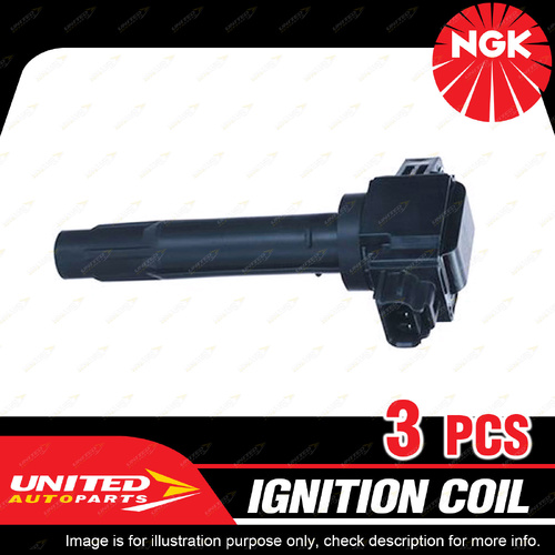 3 x NGK Ignition Coils for Suzuki Swift AZ GLX TURBO 1.0L K10C 3Cyl 12V DOHC VVT