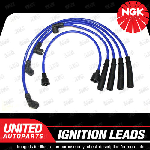 NGK Spark Plug Ignition Lead Set for Ford Raider UV 2.6L 4Cyl 1991-1996