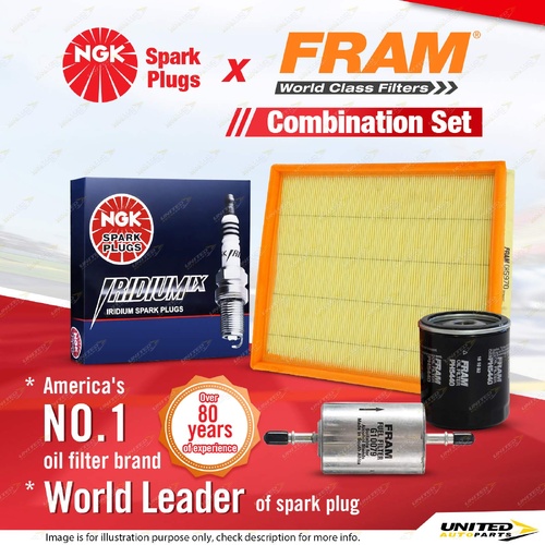 NGK Iridium IX Spark Plugs Fram Filter Service Kit for Holden Astra TS 1.8L 2.0L