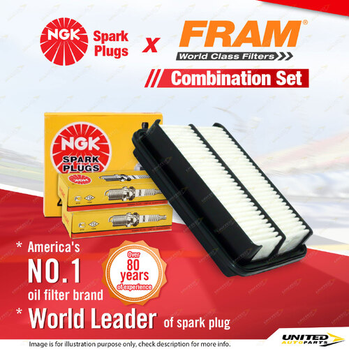 NGK Standard Spark Plugs & Fram Air Filter for Toyota Celica MA45 2.0L M-EU