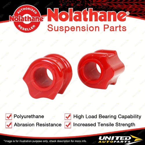Nolathane Front Sway Bar Mount Bushing Kit 33mm for Jeep Wrangler JL 2017-On