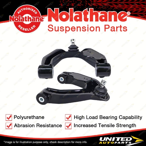 Nolathane Front Lower Control Arms LH+RH for Nissan Navara D22 4WD 97-15