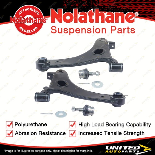 Nolathane Front Lower Control Arms LH+RH for Subaru Forester SH Exiga YA 08-18
