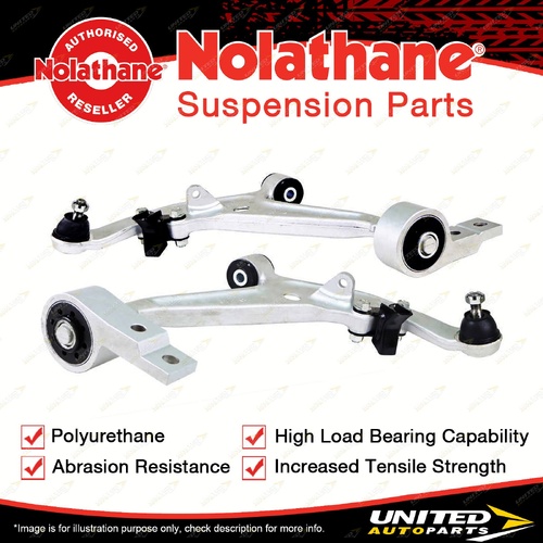 Nolathane Front Lower Control Arms LH+RH for Nissan X-Trail T30 4cyl 2001-2007