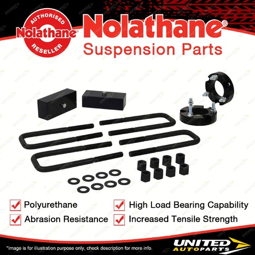 Nolathane Front and Rear Lift Kit for Nissan Navara D40 NP300 D23 4WD 05-On
