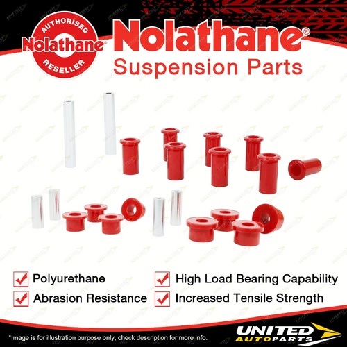 Nolathane Rear Spring Eye Front Bushing for Volkswagen Amarok 2H 2WD 4cyl 09-23