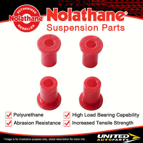 Nolathane Rear Leaf Spring - Shackle Bush Kit for Mitsubishi Triton MV 2WD 4WD