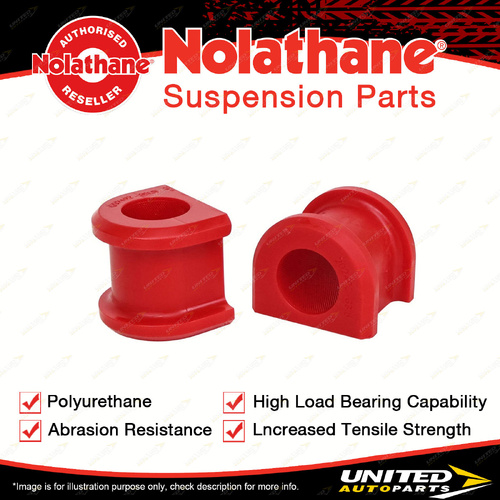 Nolathane Front Sway Bar Mount Bush Kit - 33.5mm for Mitsubishi Triton MV 23-On