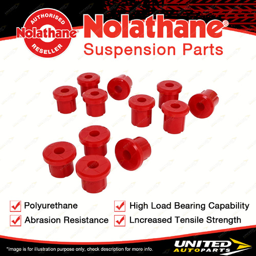 Nolathane Rear Leaf Spring Bushing Kit for Toyota Landcruiser 74 76 78 79 99-On