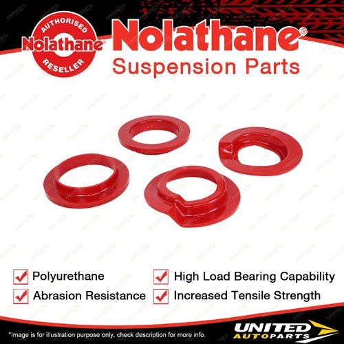 Nolathane Rear Coil Spring Pad Bush Kit for Mitsubishi Pajero NM NP NS NX 00-22