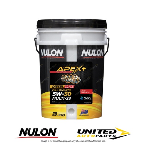 Nulon APEX+ Diesel 5W-30 Multi-23 20L for CITROEN DS4 1.6L Diesel 2010-2013