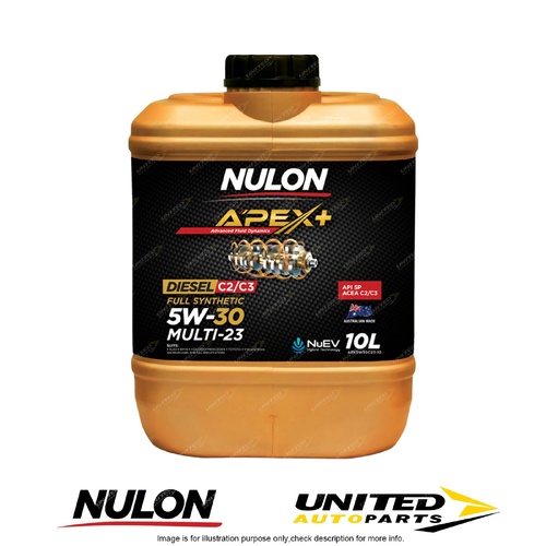 Nulon APEX+ 5W-30 Multi-23 10L for FIAT Ritmo 1.9 Diesel Man 2008-2010