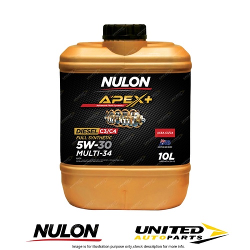 Nulon APEX+ 5W-30 Multi-34 10L for NISSAN DATSUN Dualis 1.6L 2013-2014