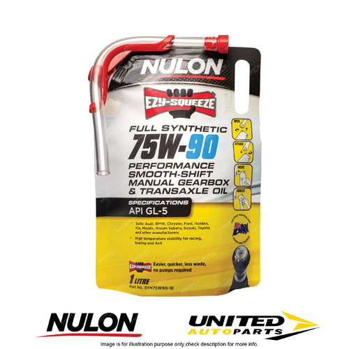 NULON Full Synthetic 75W-90 Manual Gearbox & Transaxle Oil 1L for SUBARU DL