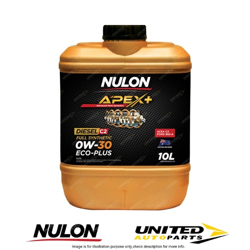 Nulon APEX+ 0W-30 ECO-PLUS C2 10L for SUBARU Outback 2.0D 2.0L 4WD 2009-2017
