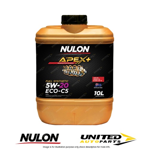 Nulon APEX+ 5W-20 ECO-C5 10L for TOYOTA Prius Hybrid C NHP10R 1.5L 12-17